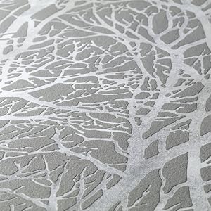 Particolare carta da parati non tessuta con rami