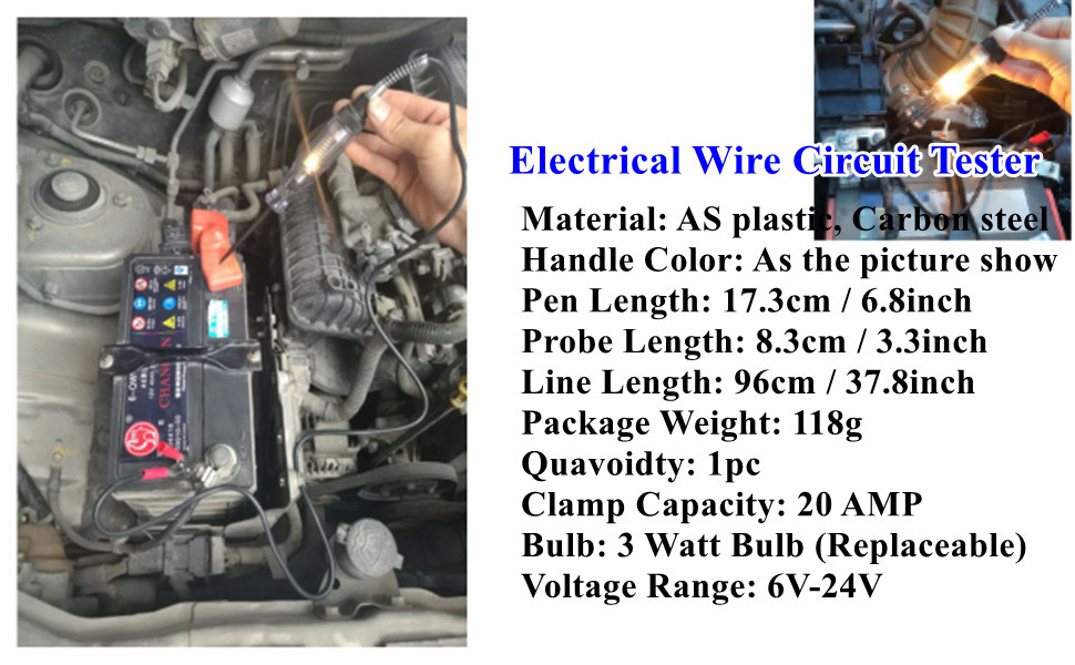 Pluma de prueba actual