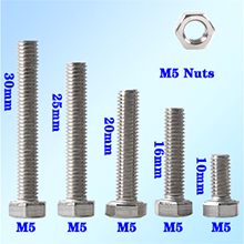 Scciaio Inossidabile Esagono Bulloni