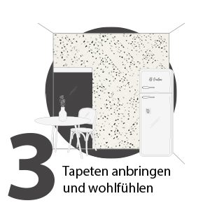 Applicare la carta da parati e sentirsi bene