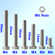 Scciaio Inossidabile Esagono Bulloni