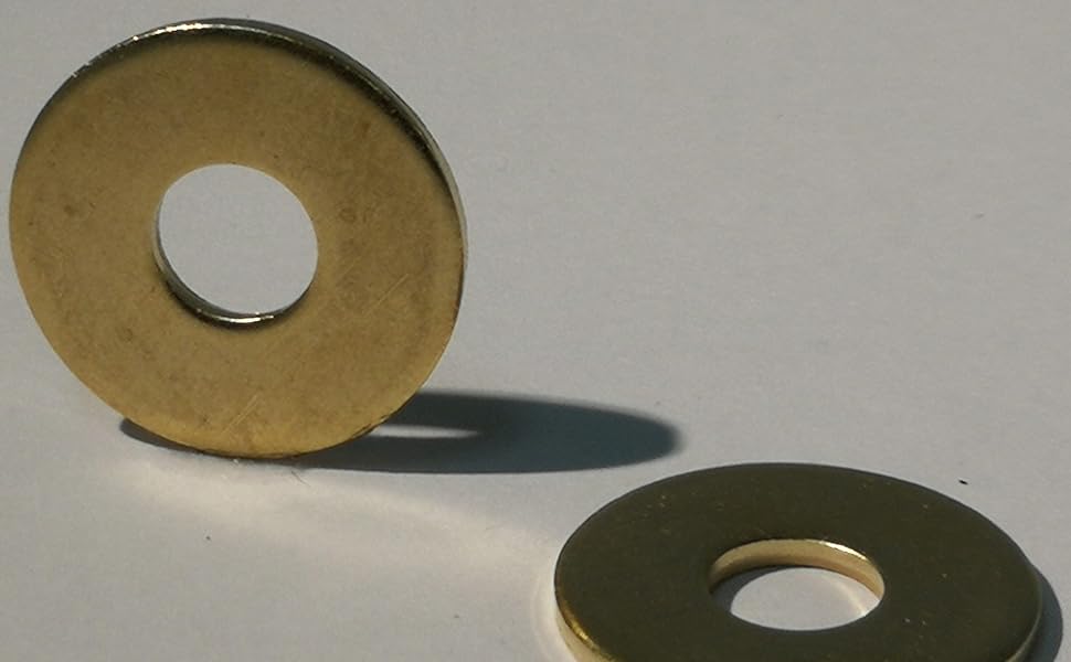 Rondelle in ottone a norma DIN 9021, EN ISO 7093, UNI 6593