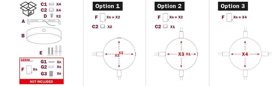 Istruzioni di montaggio KRM12SF4L 1 fase