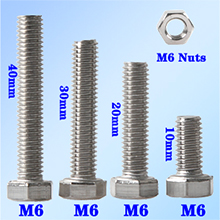 Scciaio Inossidabile Esagono Bulloni