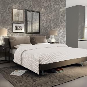 A.S. Création - Carta da parati in tessuto non tessuto Life 4, motivo floreale con rami naturali in 3D, colore: grigio/bianco