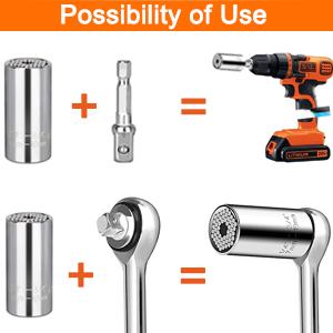 Universal Socket Wrench Set