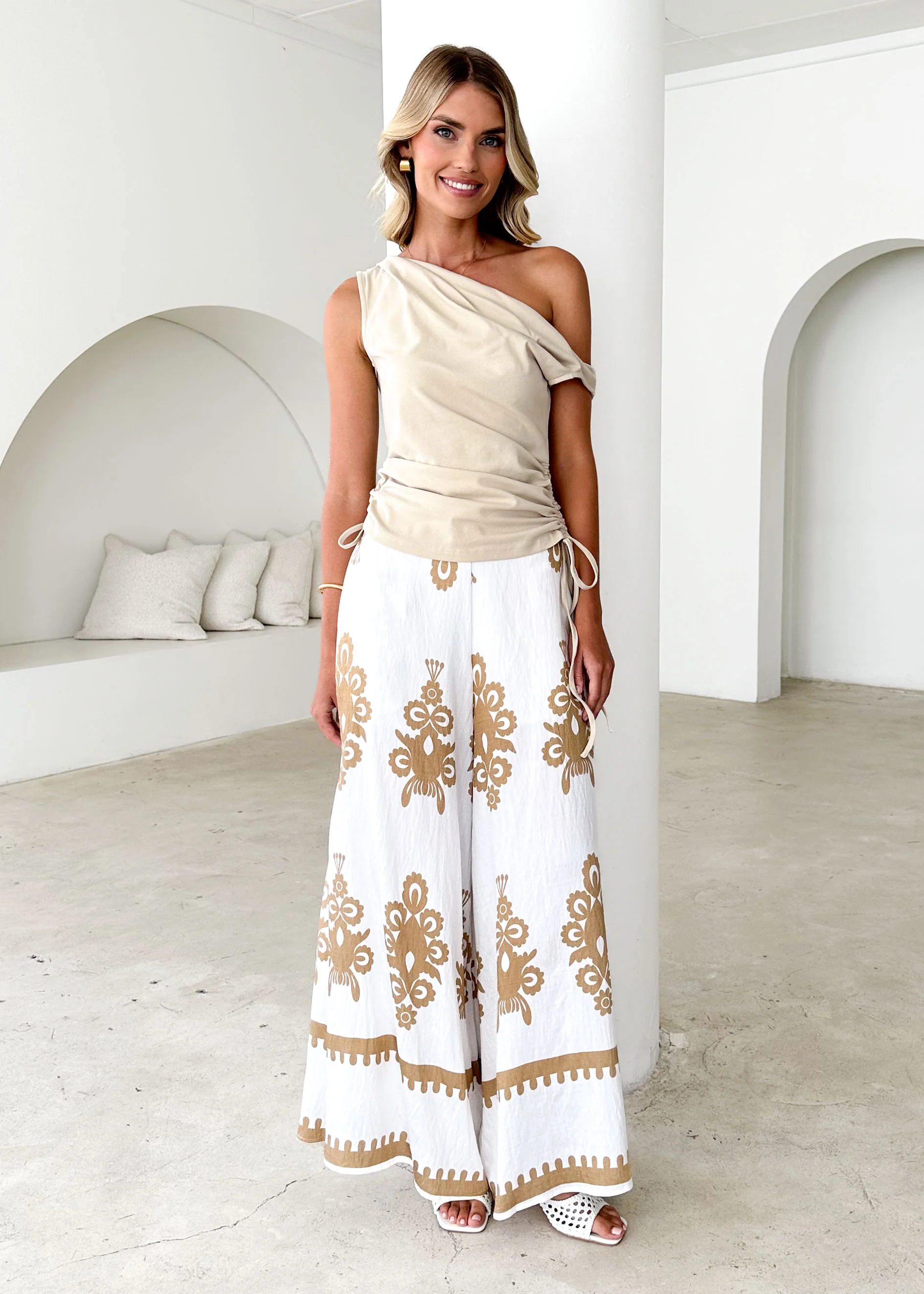 Kakoda Pants - Camel Abstract - Honorern