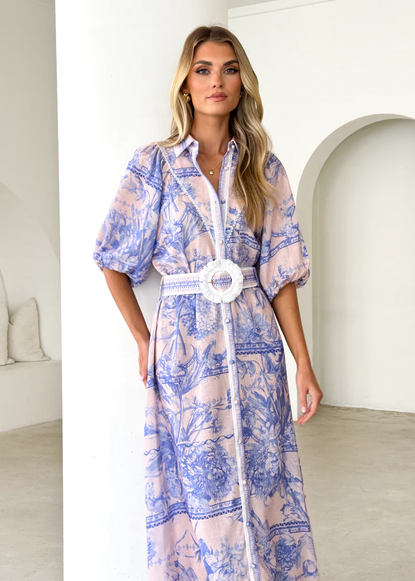 Jolene Maxi Dress - Porcelain - Honorern