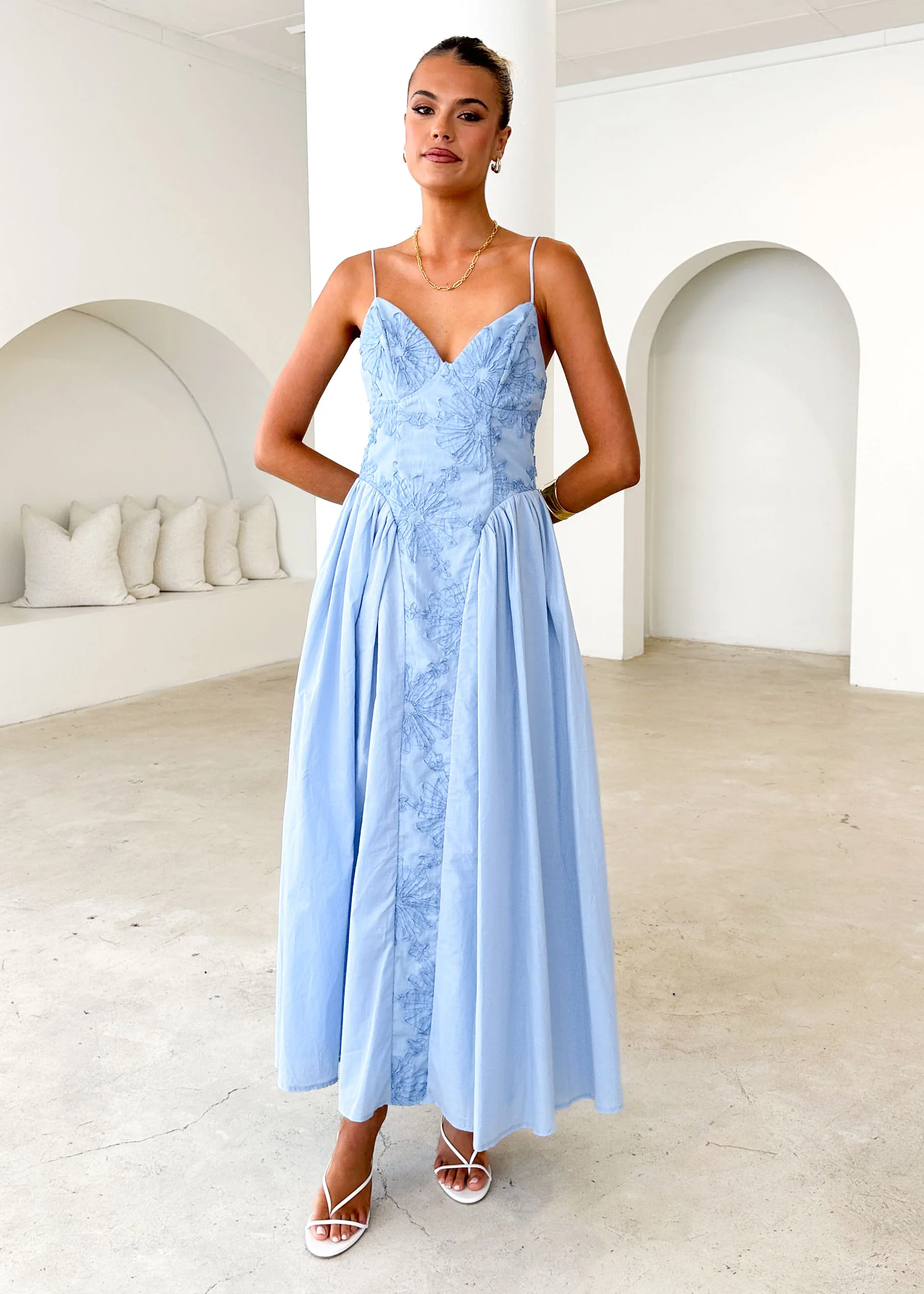 Kassi Maxi Dress - Blue - Honorern