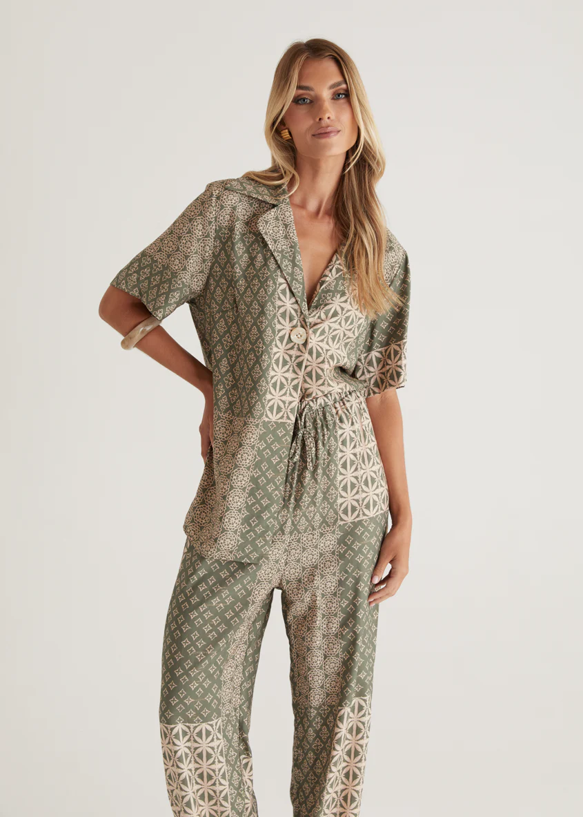 Kordyn Pants - Green Batik - Honorern