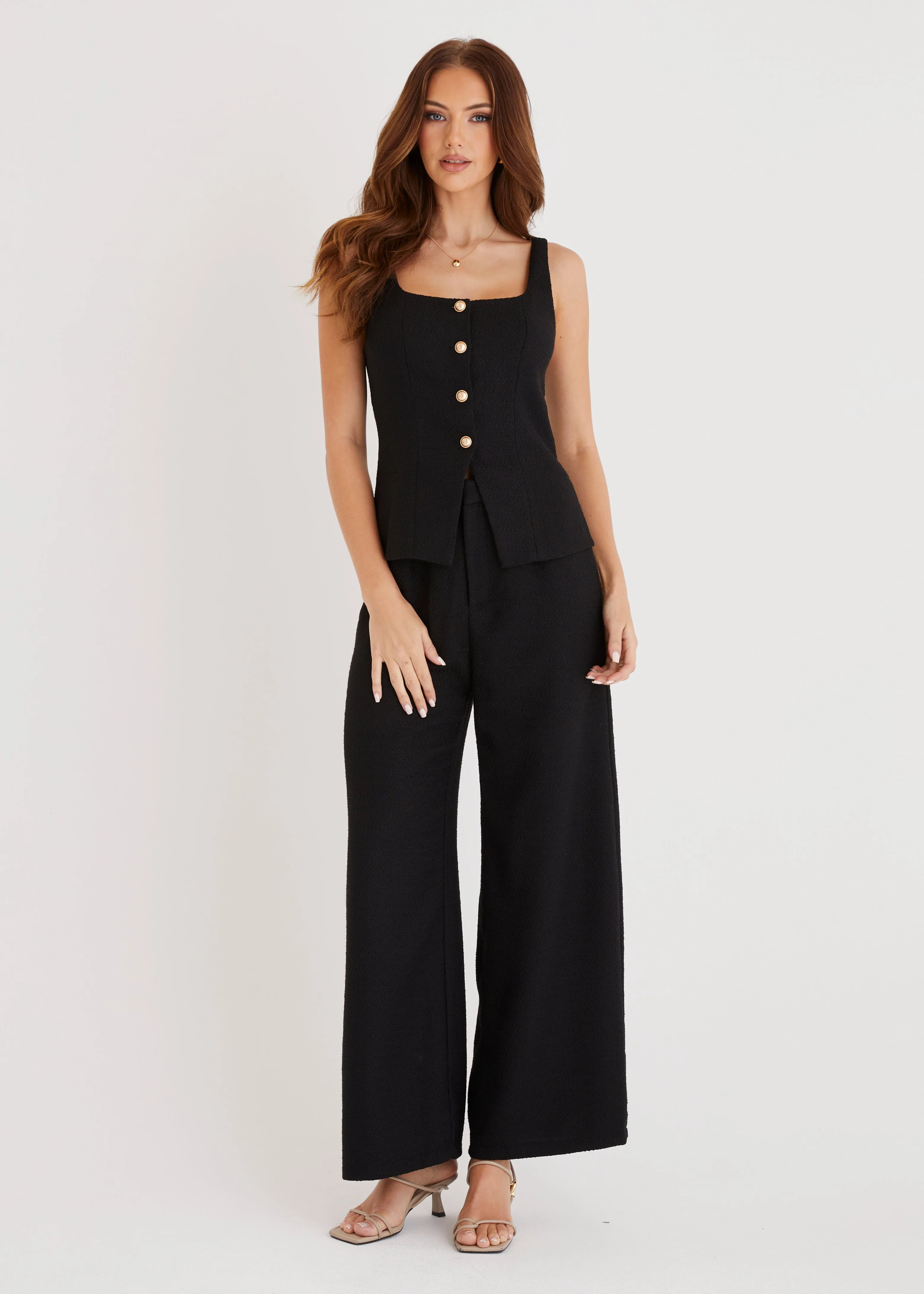 Suzzie Tweed Set - Black - Honorern