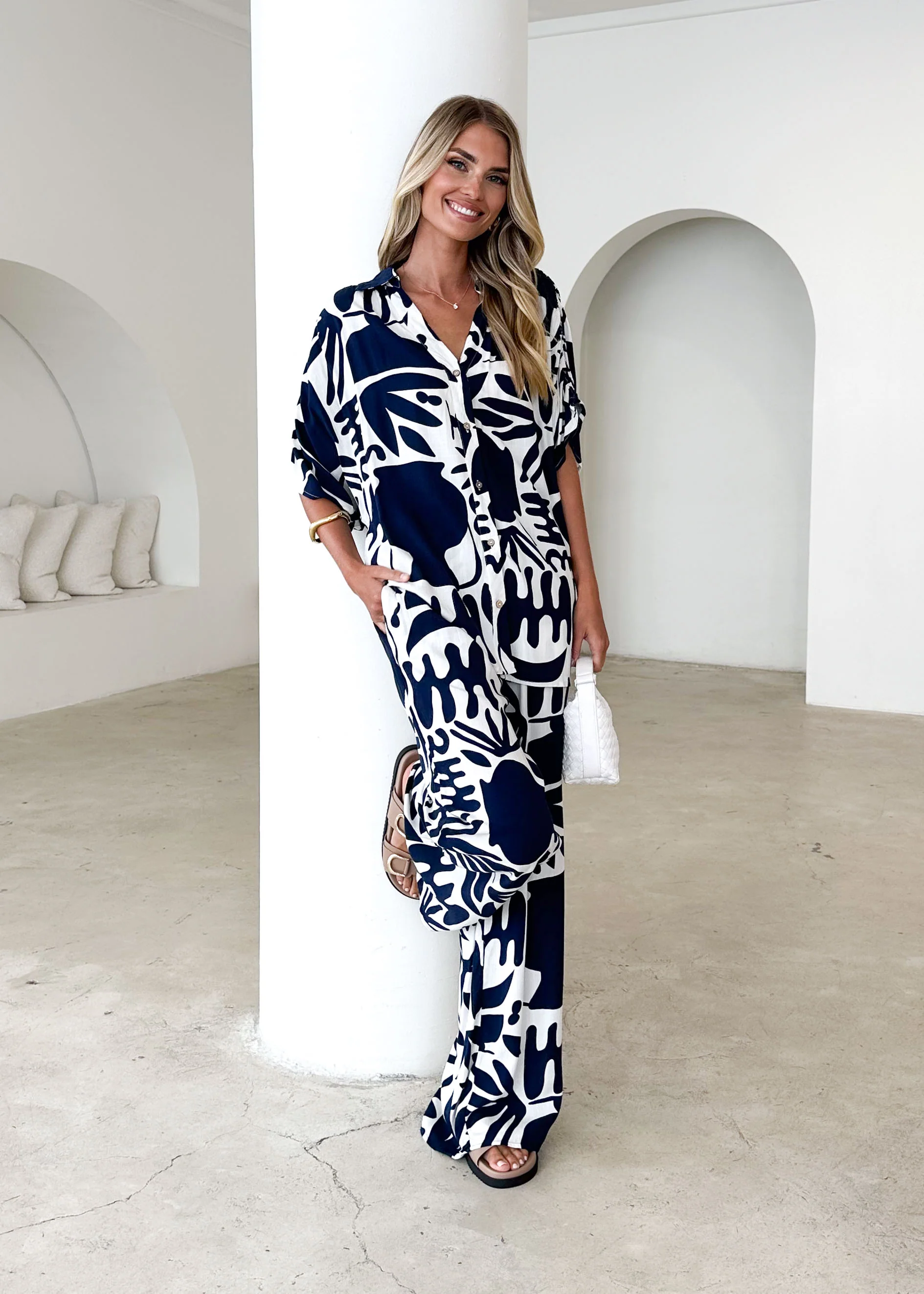 Raegan Pants - Navy Mirage - Honorern