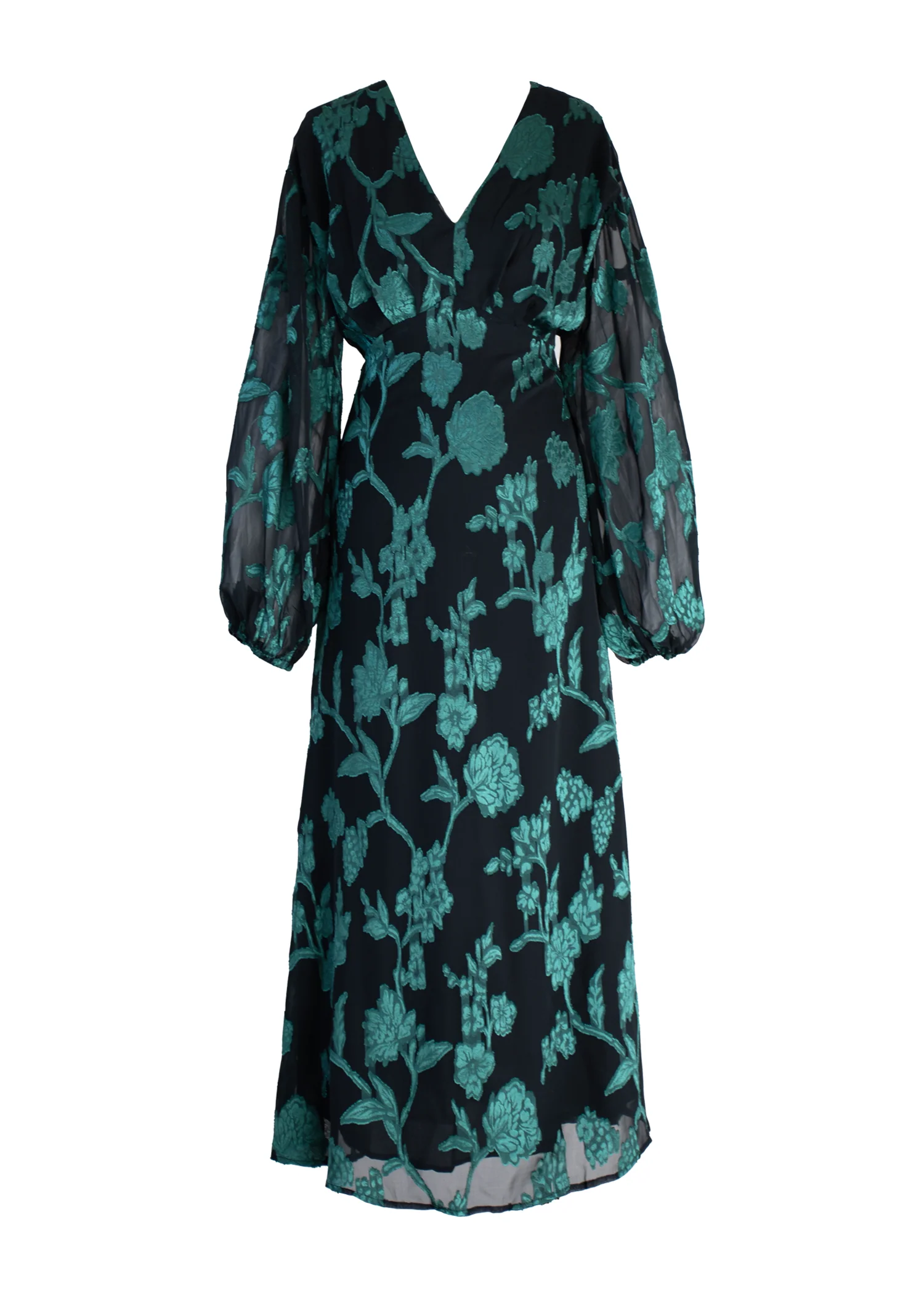 Primavera Maxi Dress - Emerald Floral - Honorern