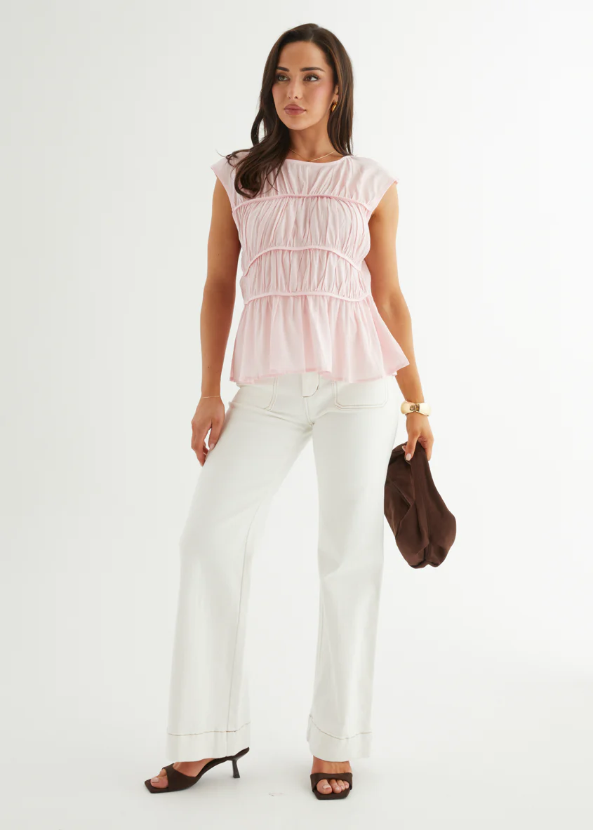 Evangelia Top - Pink - Honorern