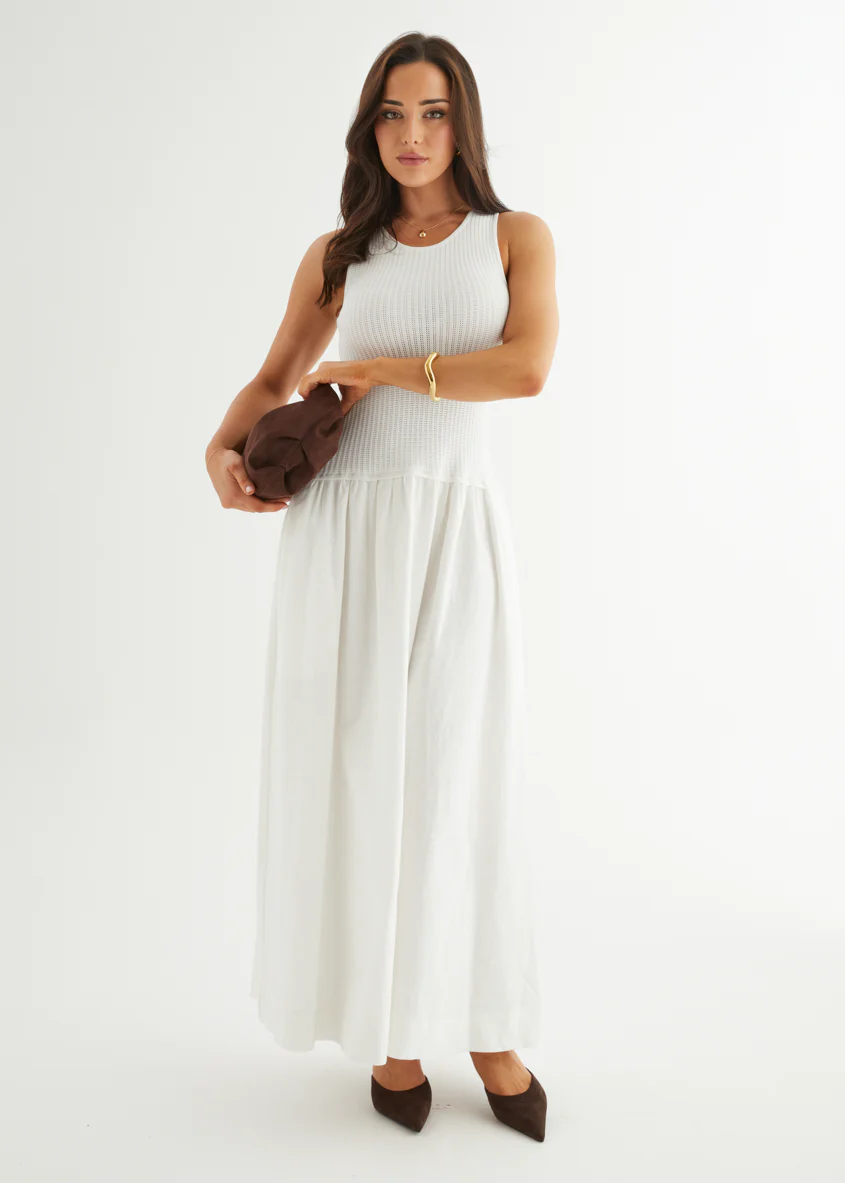Martine Maxi Dress - Off White - Honorern