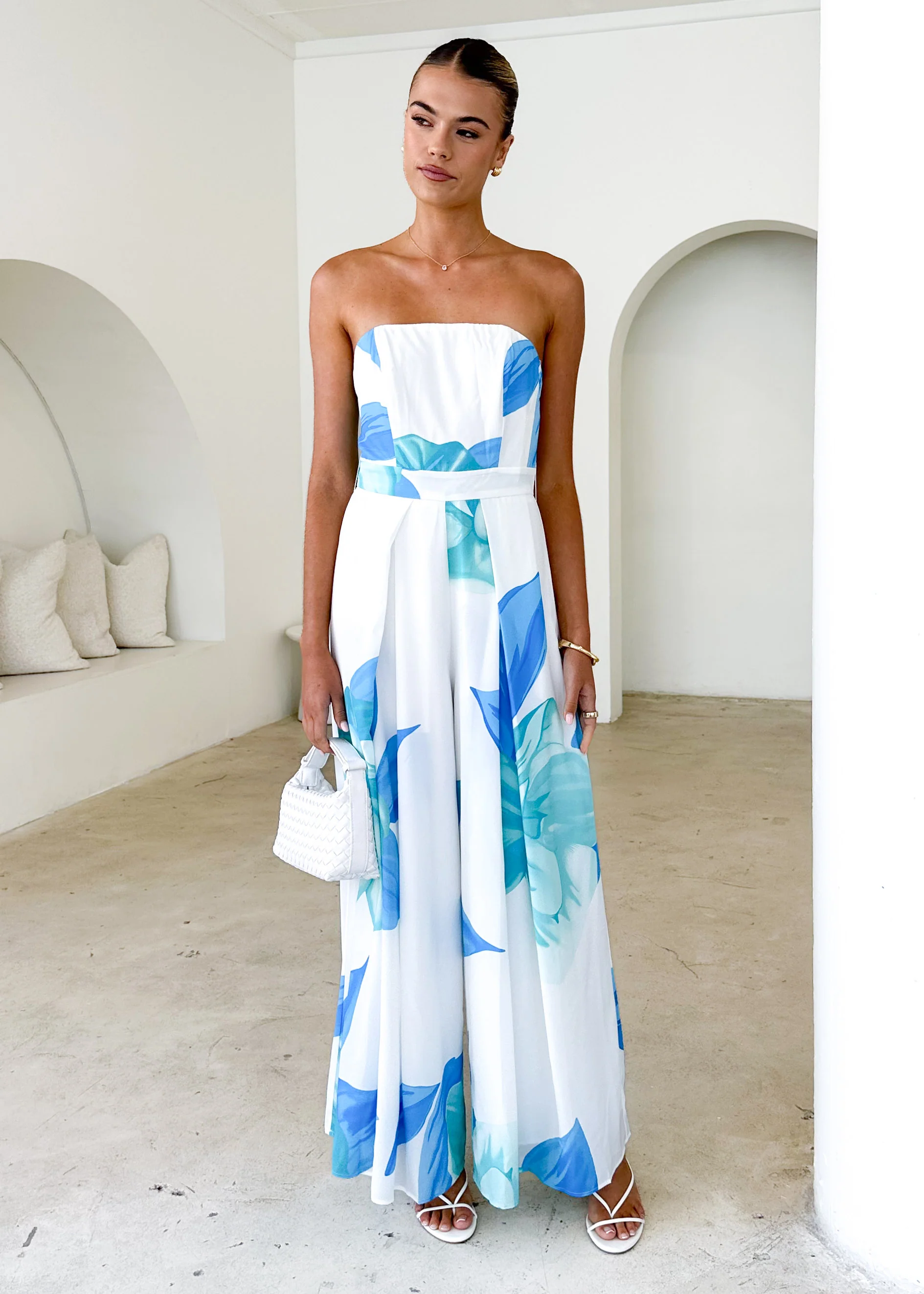 Pandora Pantsuit - Blue Flowers - Honorern