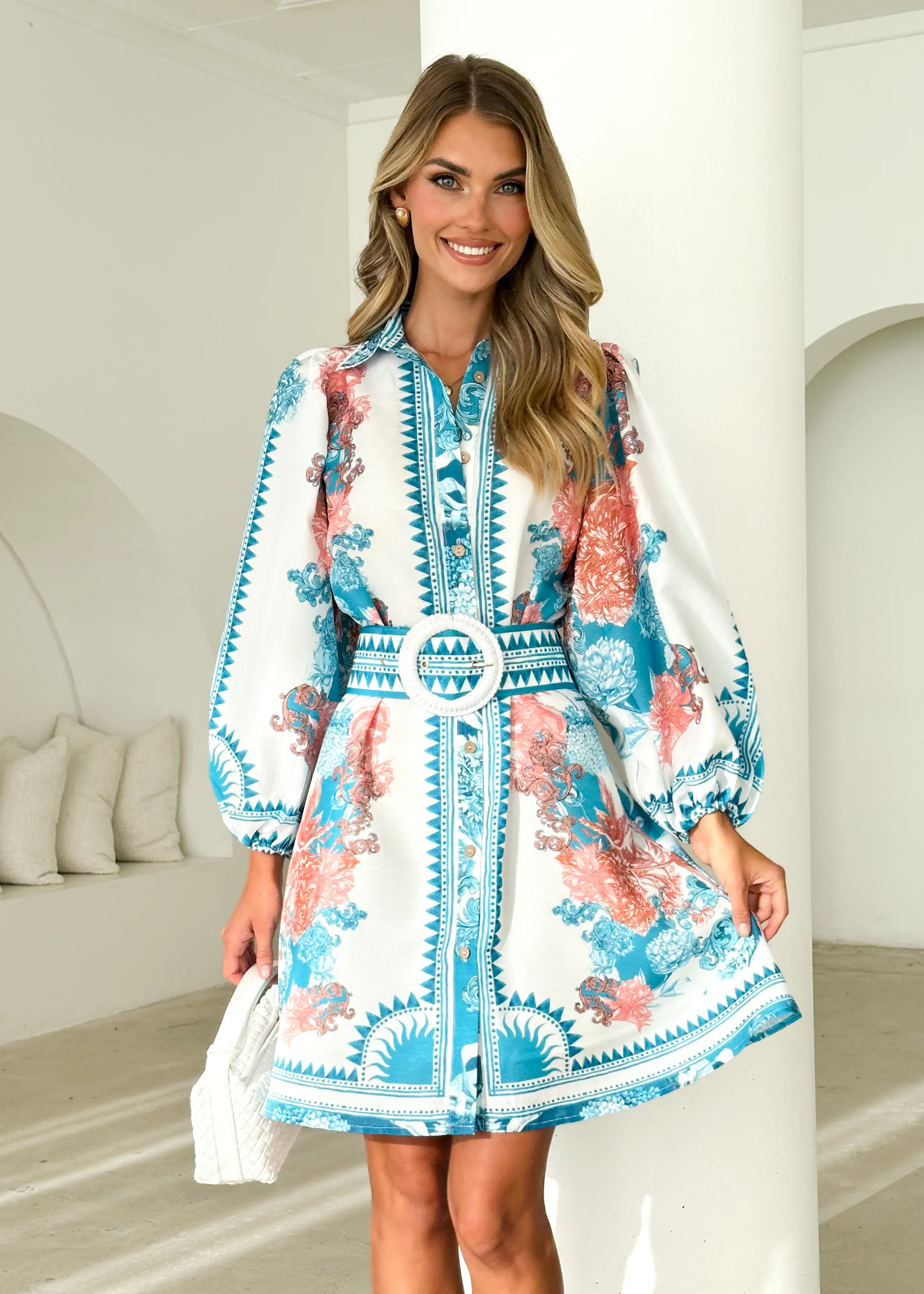 Taromina Dress - Coral Sea - Honorern