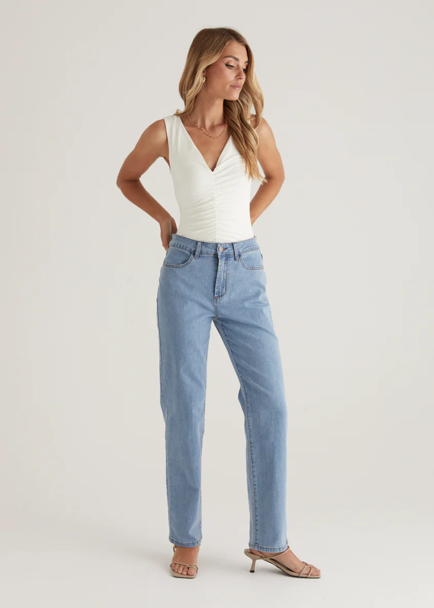 Isobel Stretch Jeans - Light Blue - Honorern