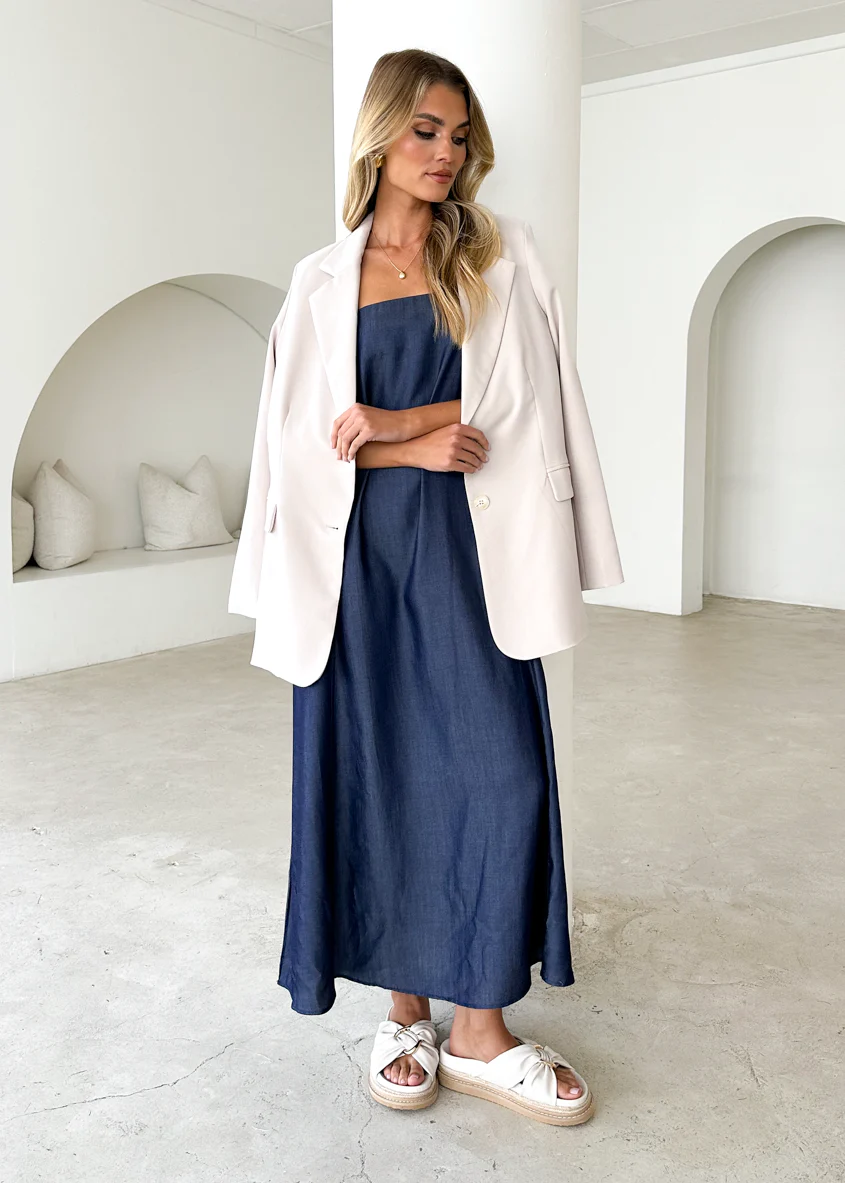 Sascha Maxi Dress - Indigo - Honorern