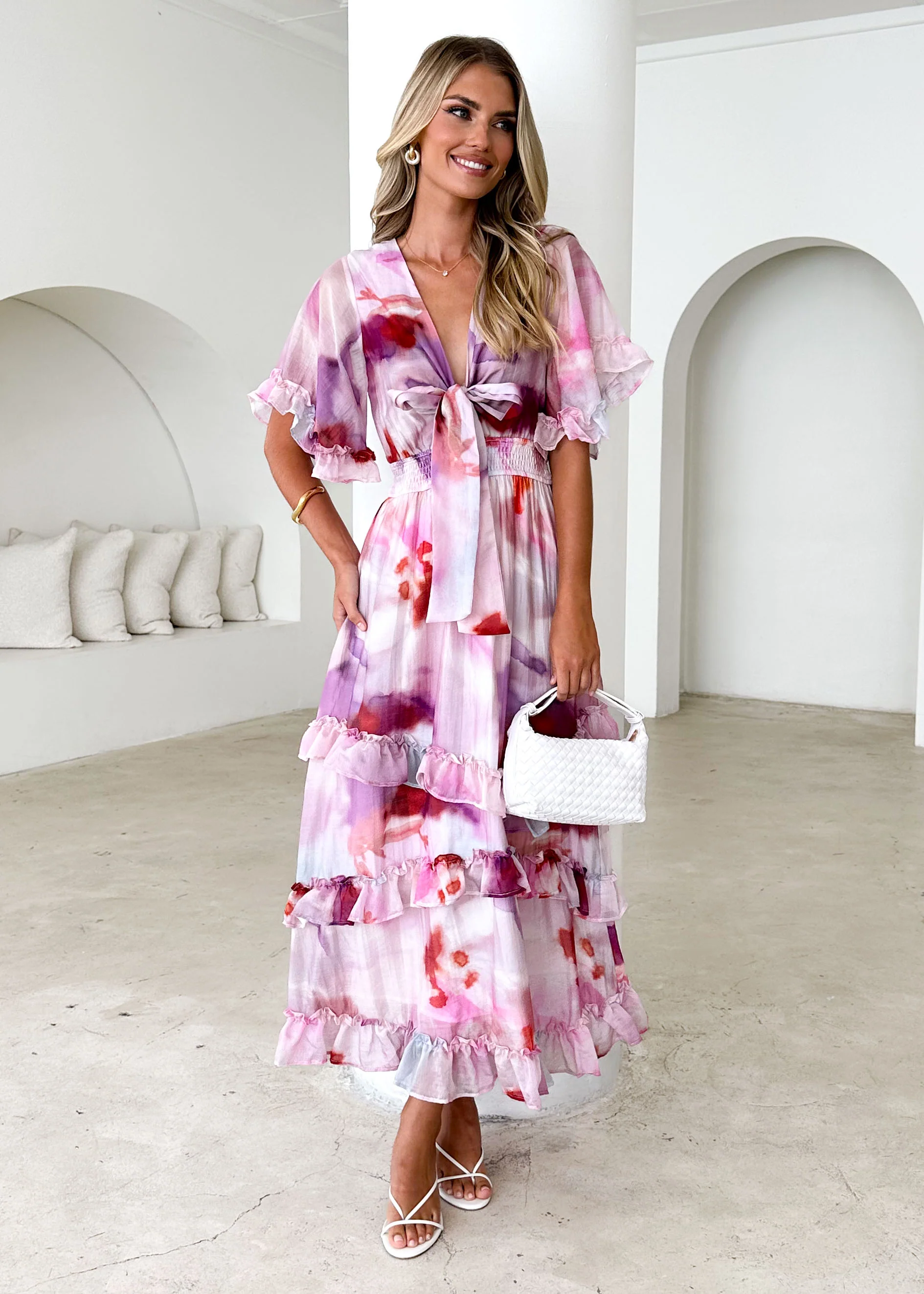 Hamilton Maxi Dress - Pink Haze - Honorern