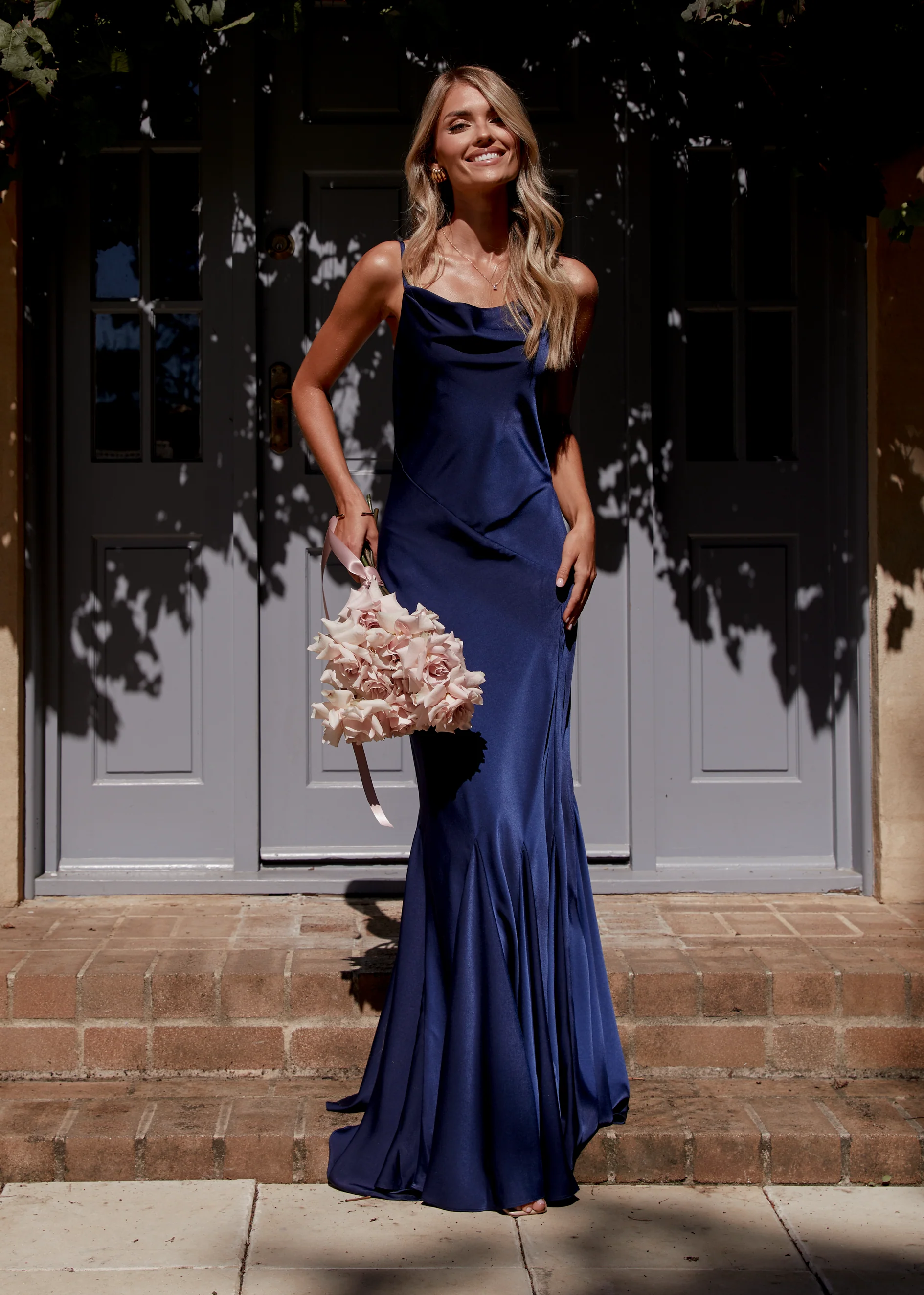Zita Maxi Dress - Navy - Honorern