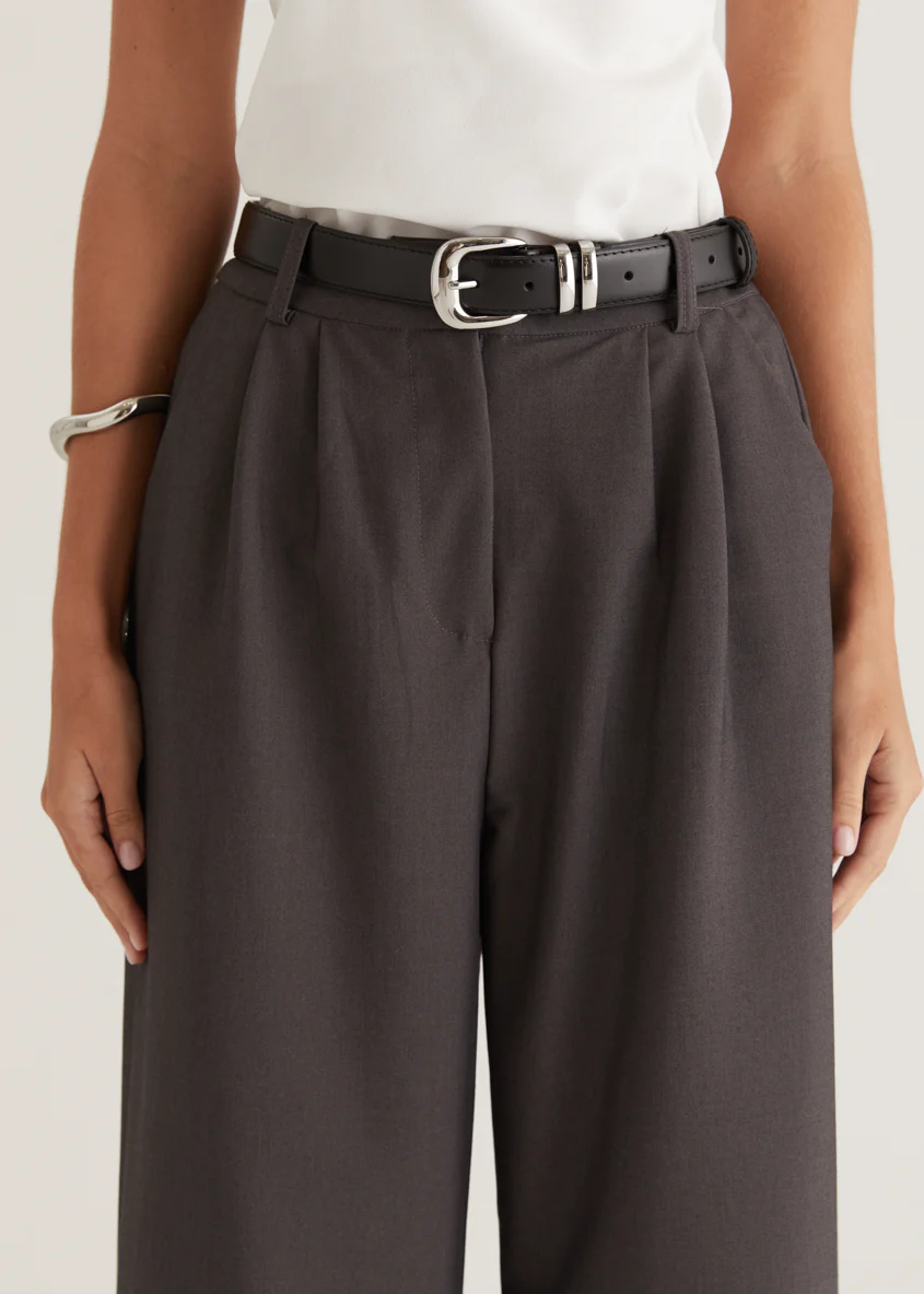 Chellar Leather Belt - Black - Honorern