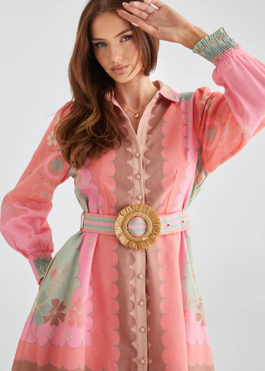 Sacramento Dress - Melon Floral - Honorern