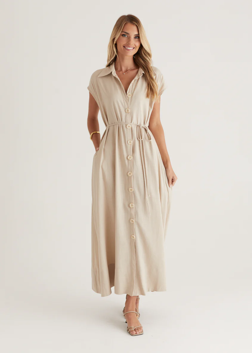 Rococo Maxi Dress - Natural - Honorern