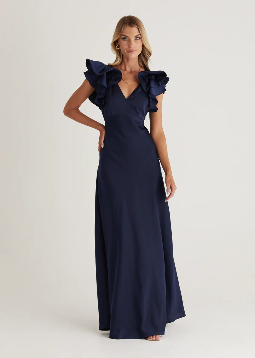 Dali Maxi Dress - Navy - Honorern