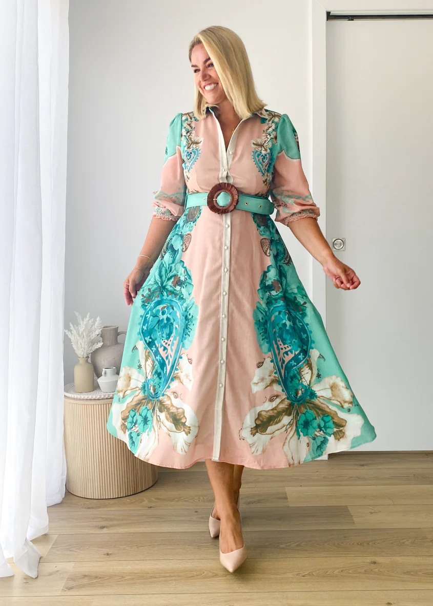 Pip Midi Dress - Willow Floral - Honorern