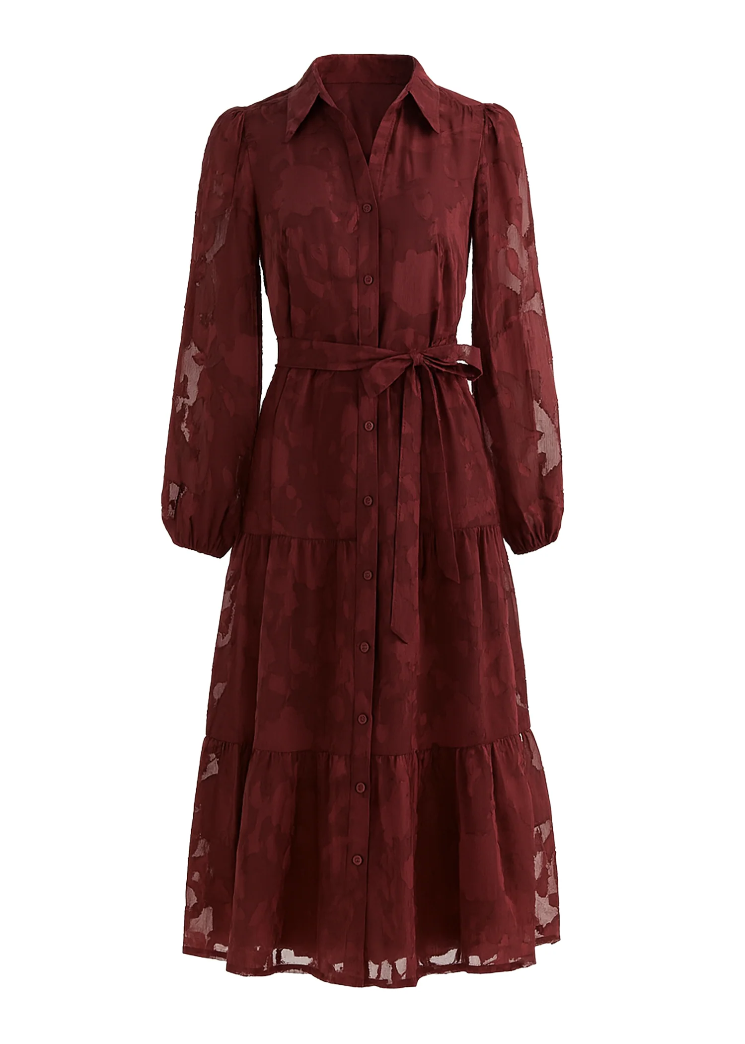Lucinda Maxi Dress - Burgundy - Honorern
