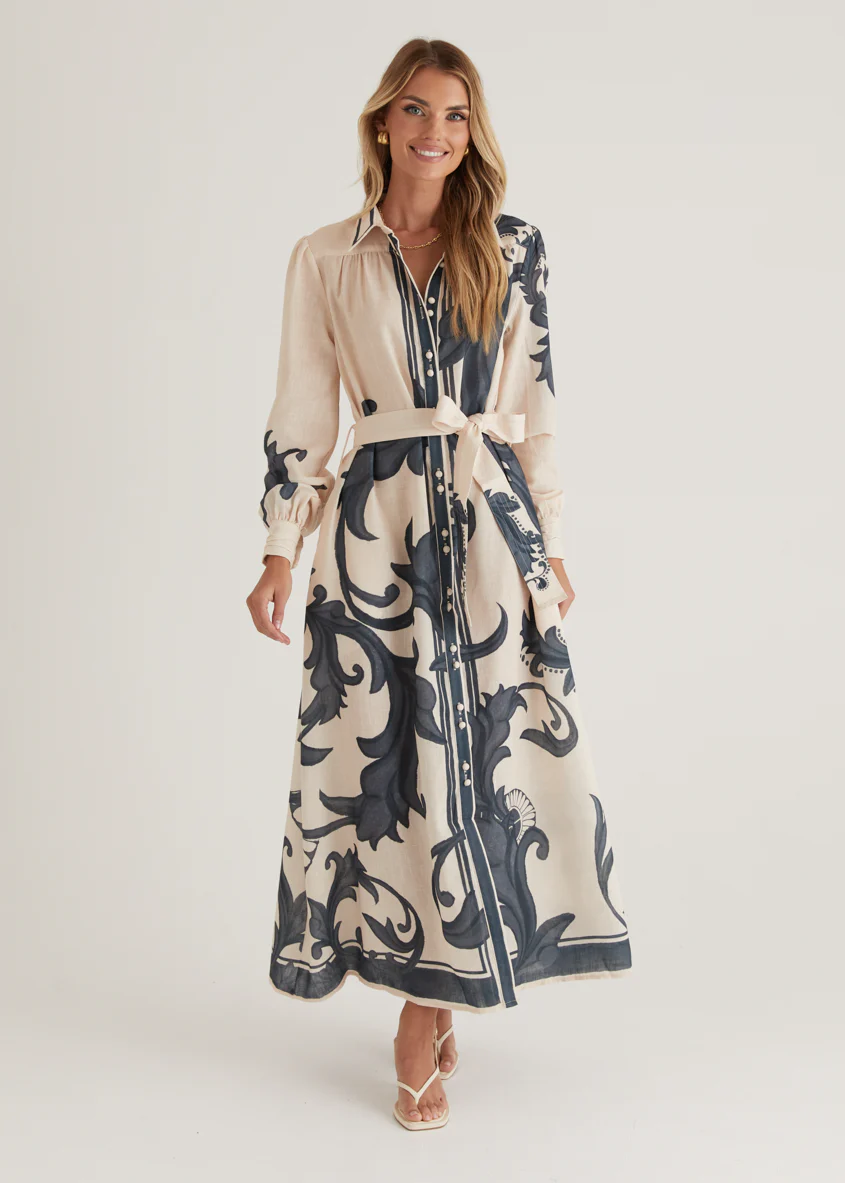 Sage Maxi Dress - Cream Zayna - Honorern