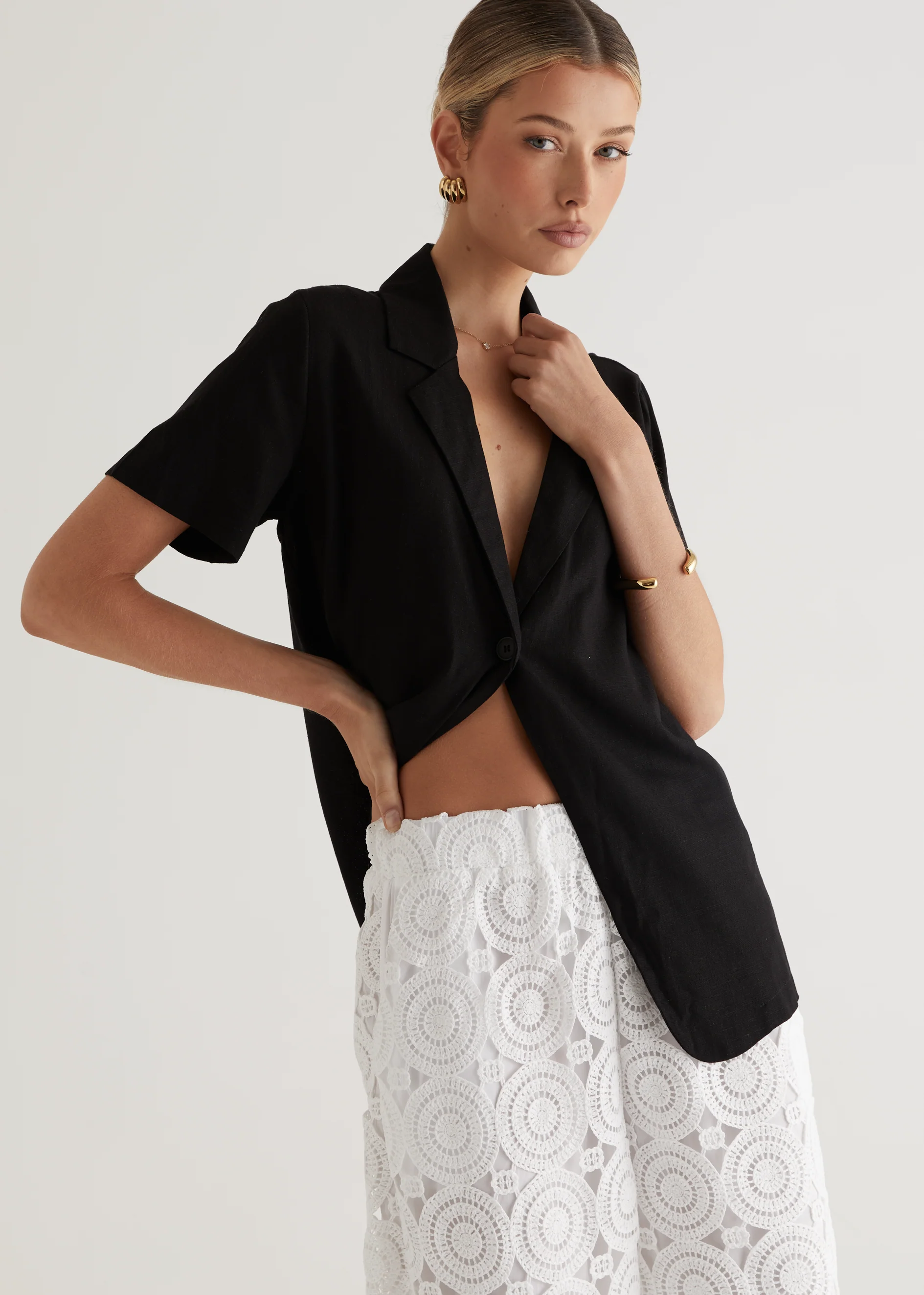 Hathaway Lace Pants - White - Honorern