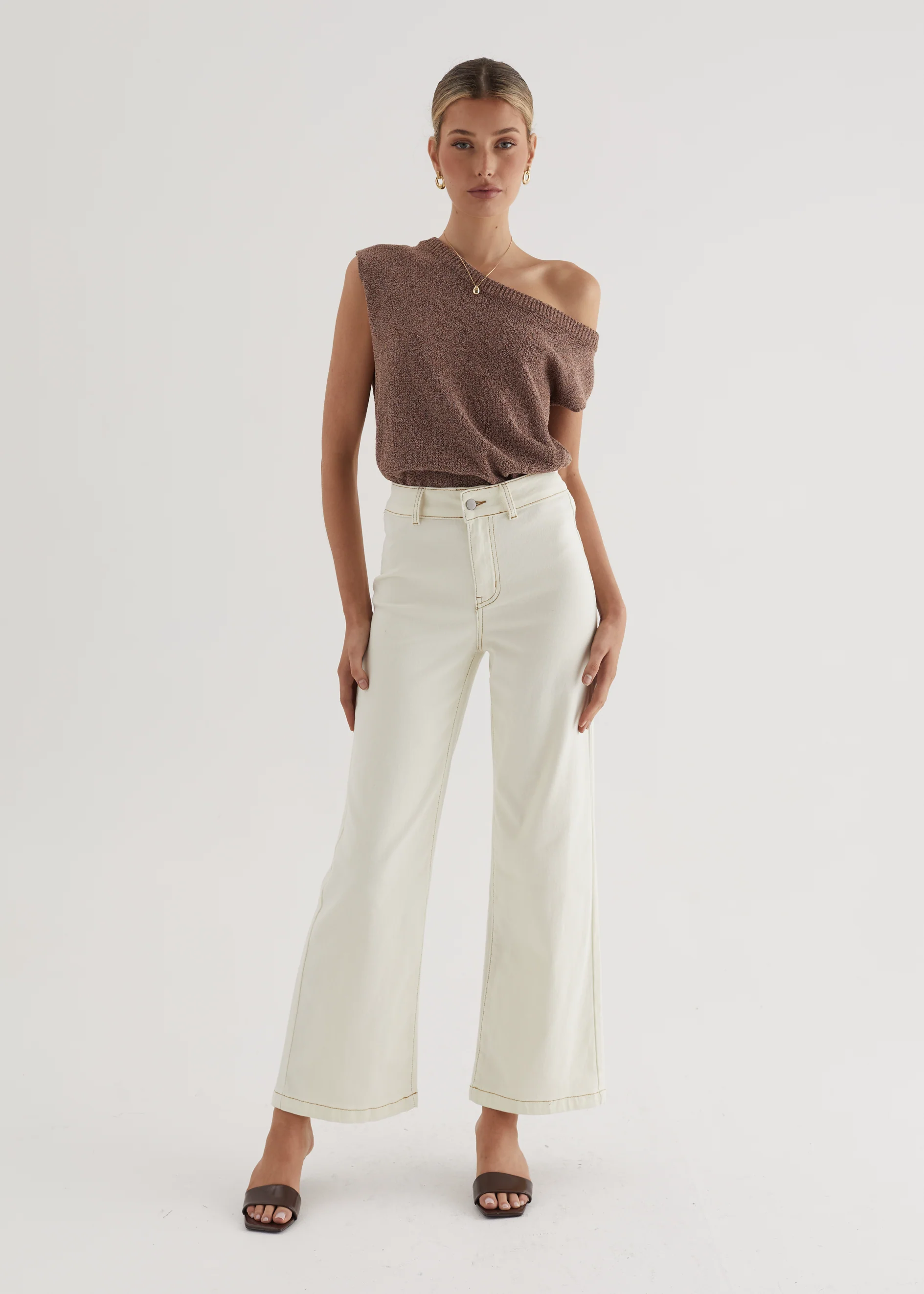 Carmina Stretch Jeans - Sand - Honorern