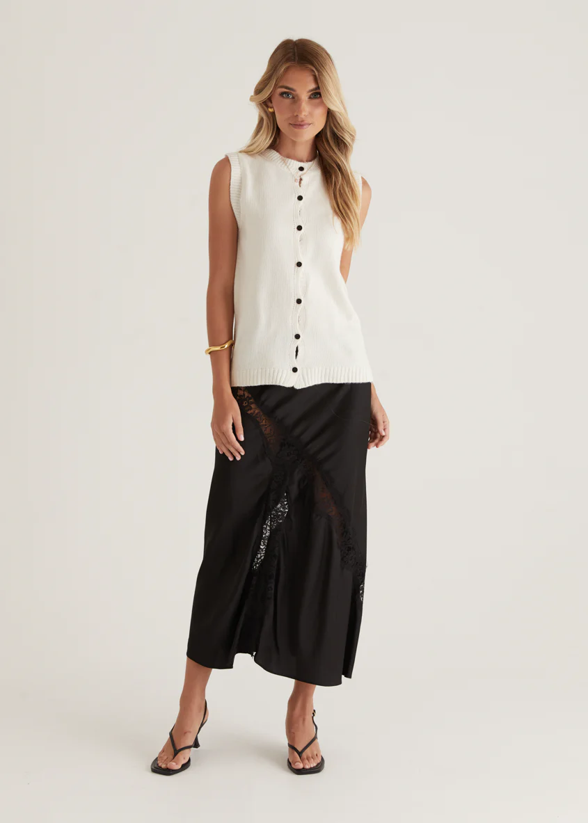 Byala Knitted Vest - Beige - Honorern