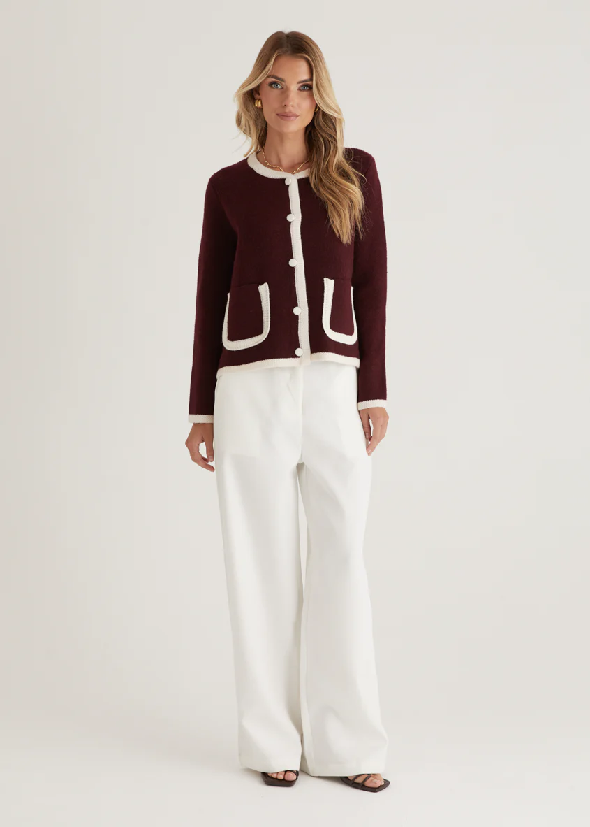 Roselia Sweater - Wine - Honorern