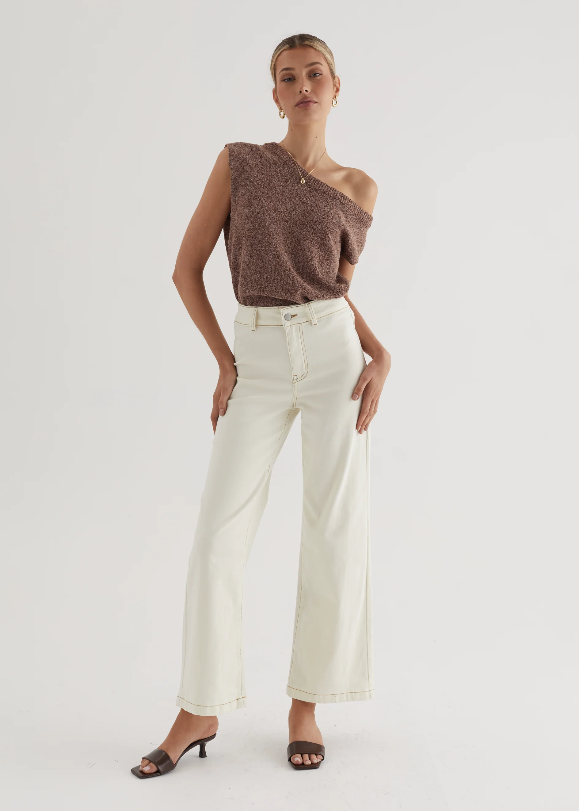 Carmina Stretch Jeans - Sand - Honorern