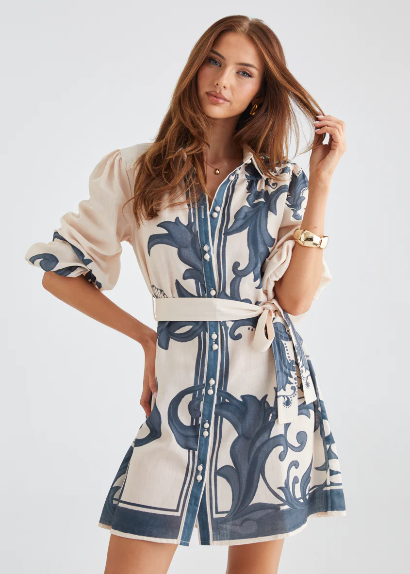 Nicoletta Dress - Cream Zayna - Honorern