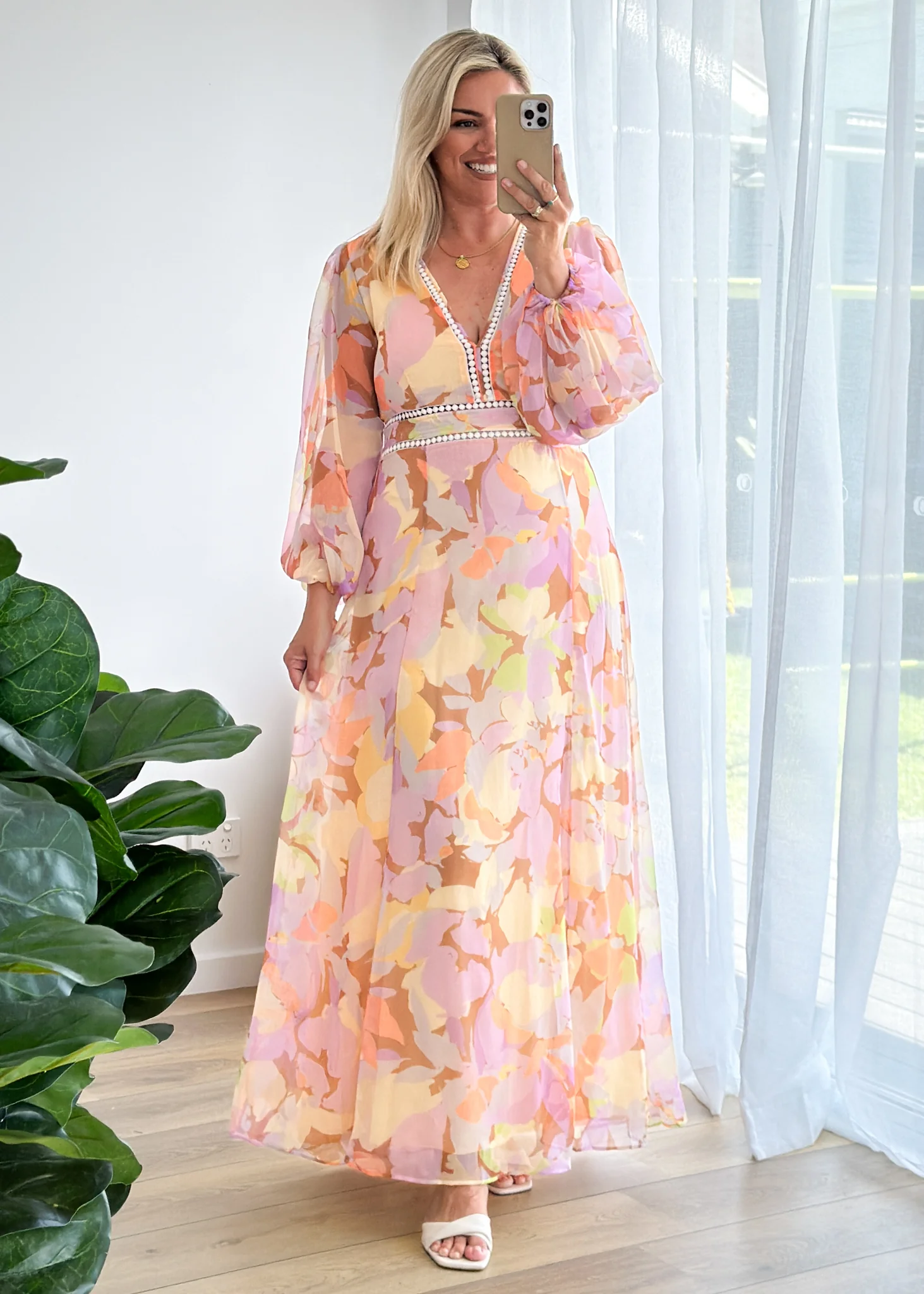 Fontana Midi Dress - Lemon Myrtle - Honorern