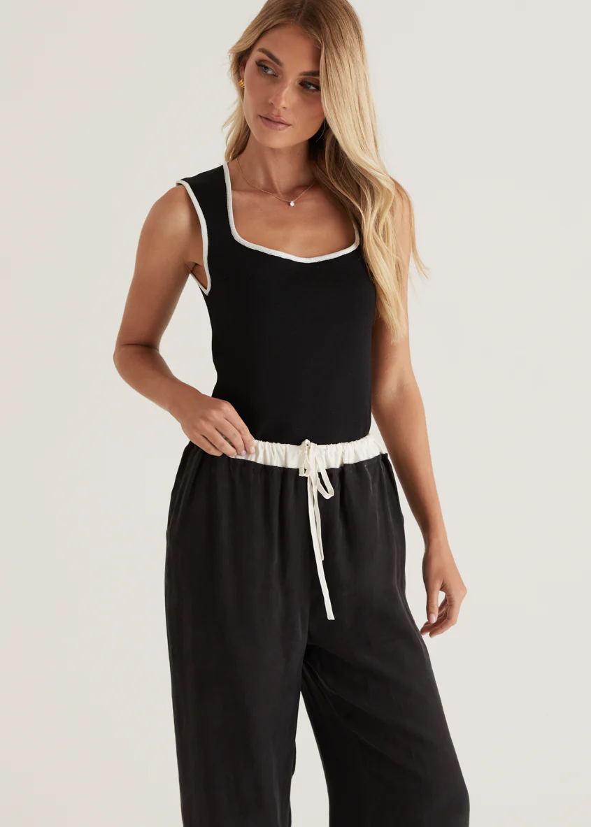 Alexis Cupro Pants - Black - Honorern