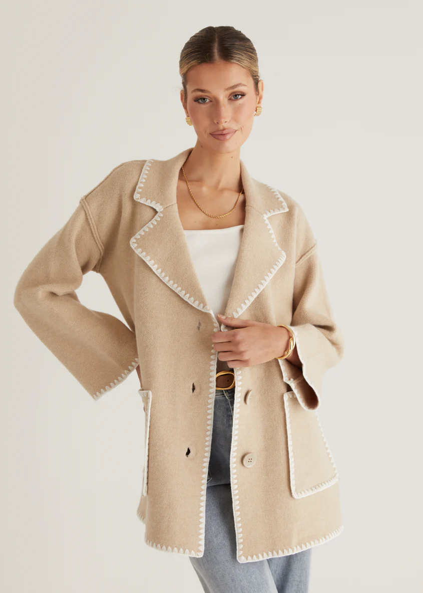 Harlo Cardigan - Beige - Honorern