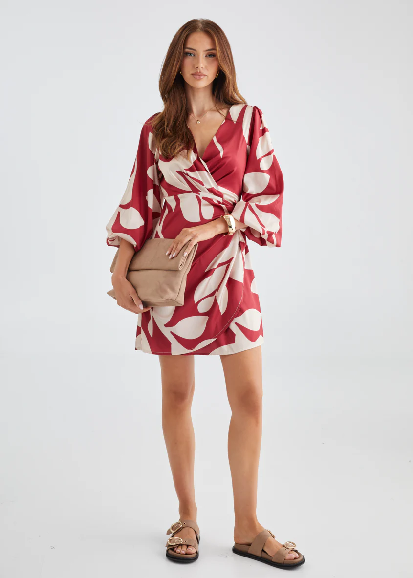 Loqsta Dress - Berry Leaf - Honorern