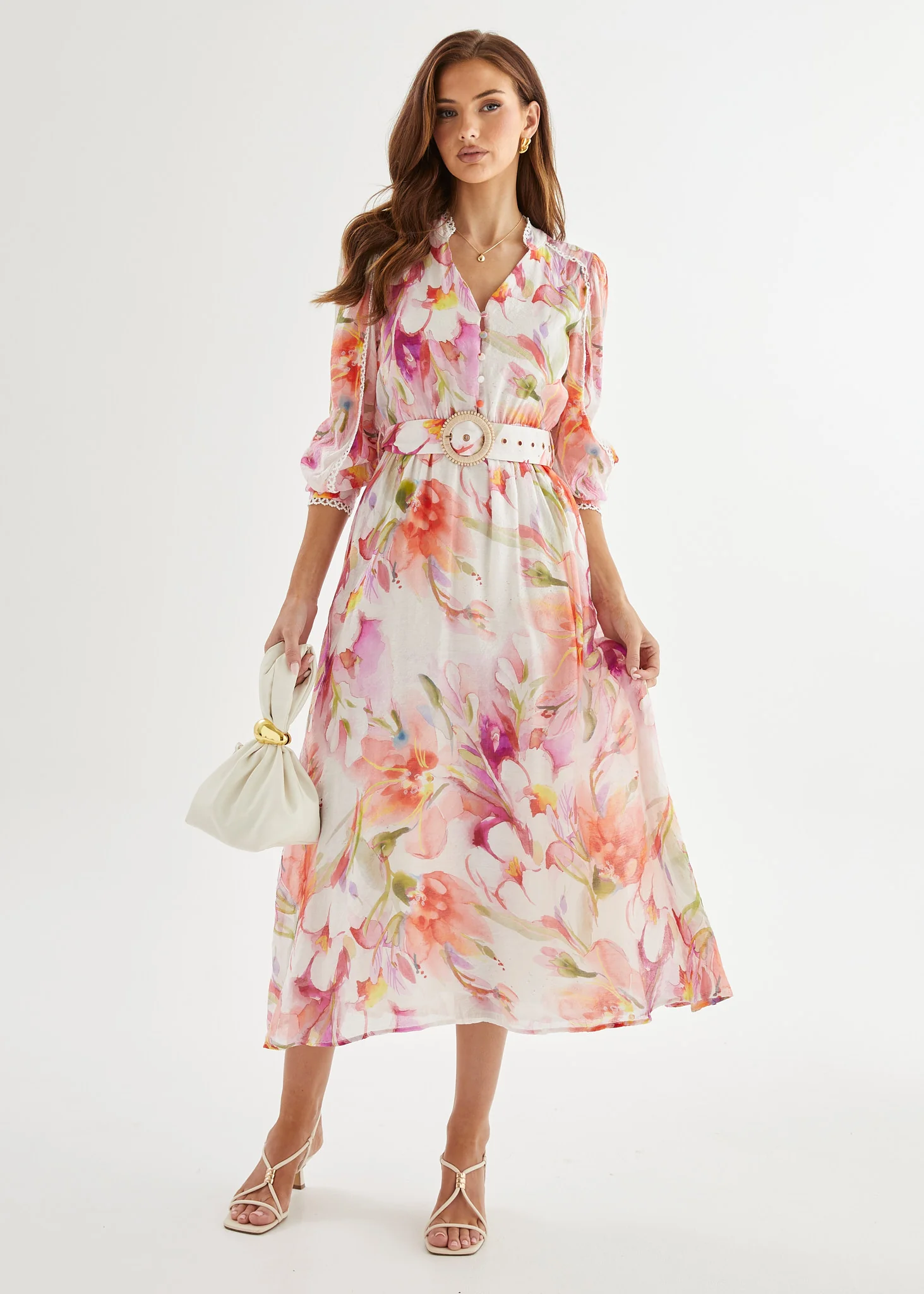 Milan Maxi Dress - Spring Bloom - Honorern