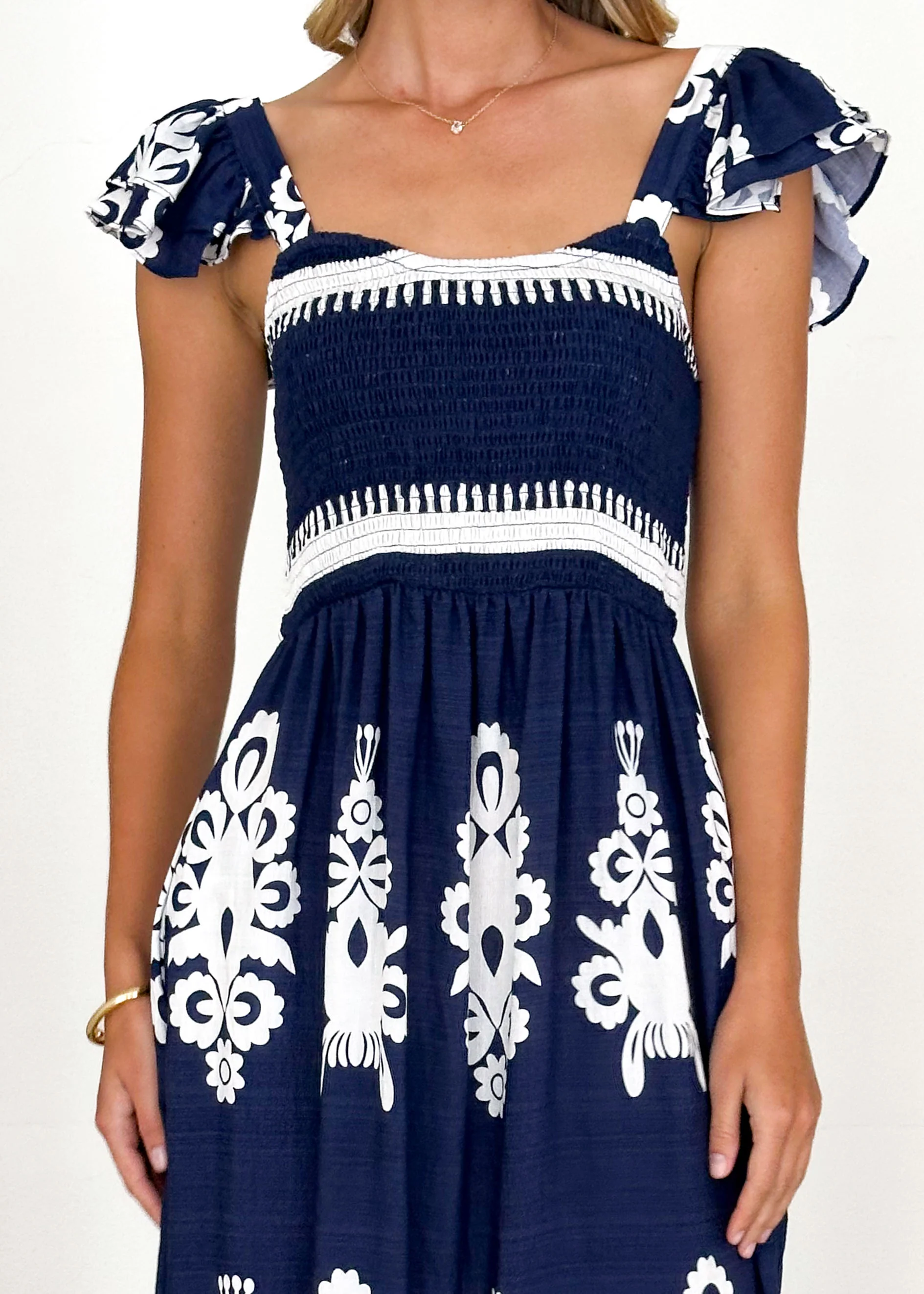 Outlaw Maxi Dress - Navy - Honorern