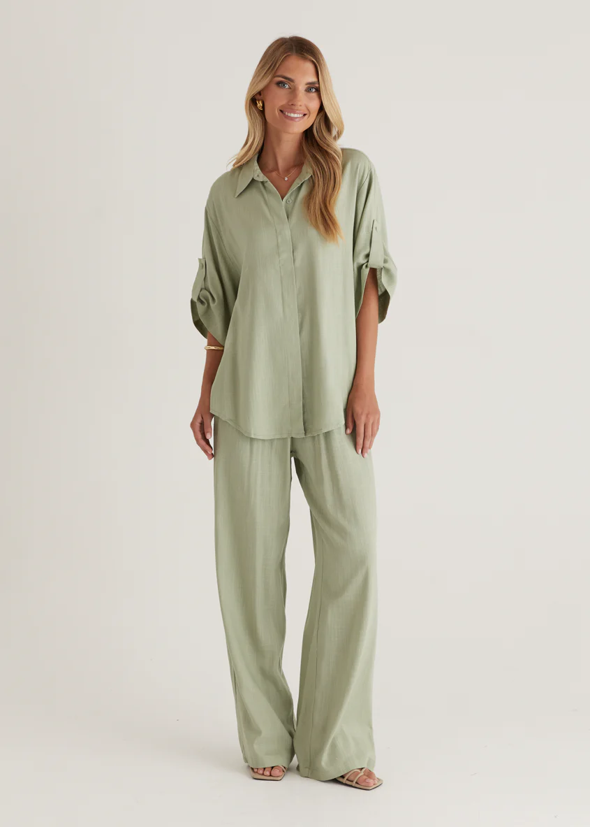 Kinsley Pants - Sage - Honorern