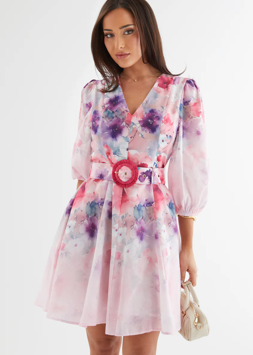 Leslee Dress - Lavender Blossom - Honorern