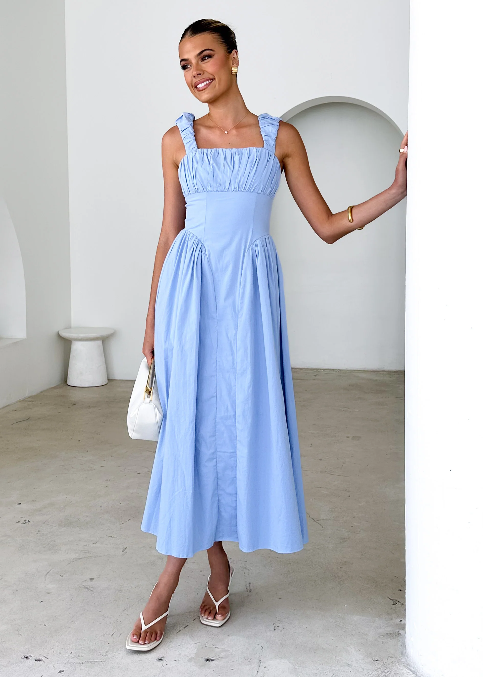 Catania Maxi Dress - Blue - Honorern