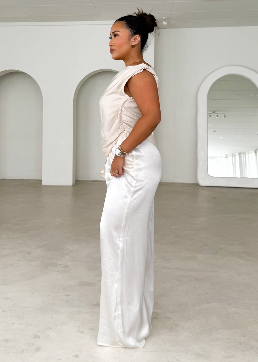 Romero Drop Shoulder Top - Champagne - Honorern