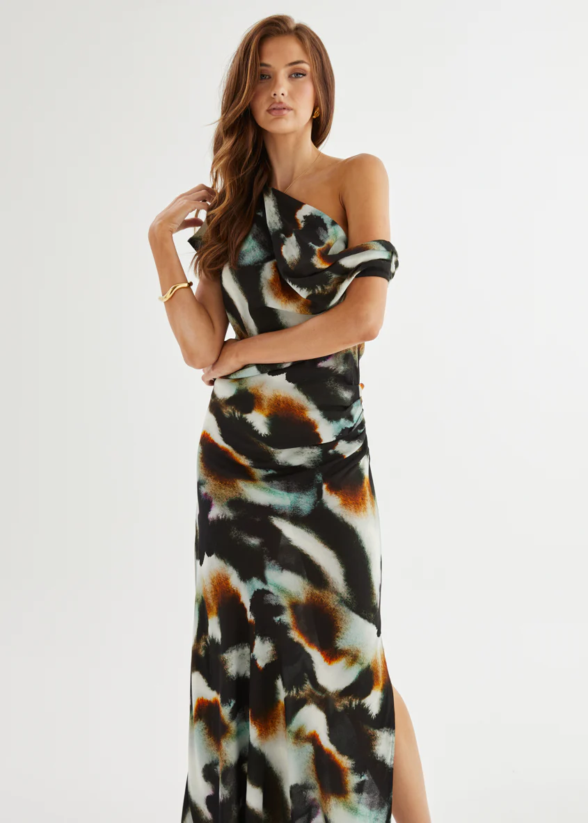 Ryda Drop Shoulder Midi Dress - Hesper - Honorern