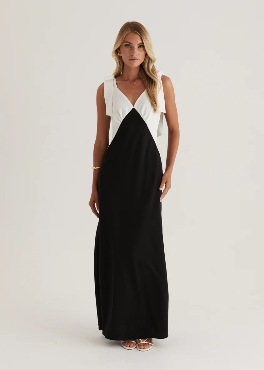 Formation Maxi Dress - Black Splice - Honorern